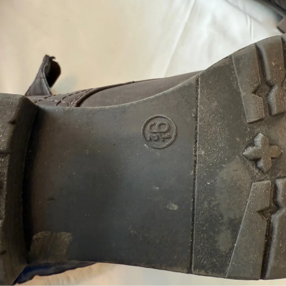 SM Quilted Fireside Women’s Boots 9.5M Brown Faux Fur Lined Adjustable Height - Picture 10 of 10